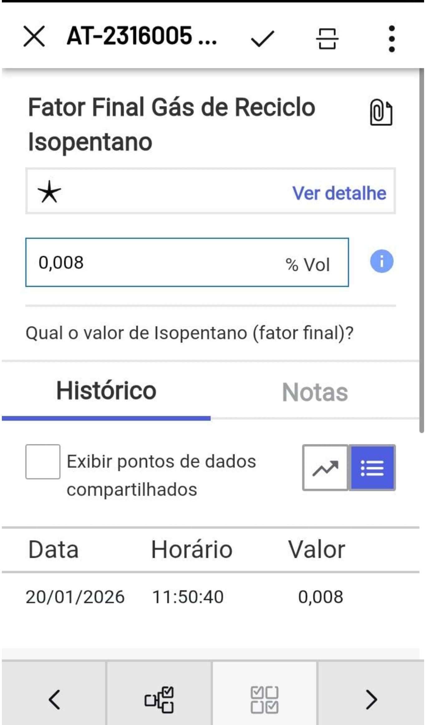 Visão do aplicativo operando em smartphone